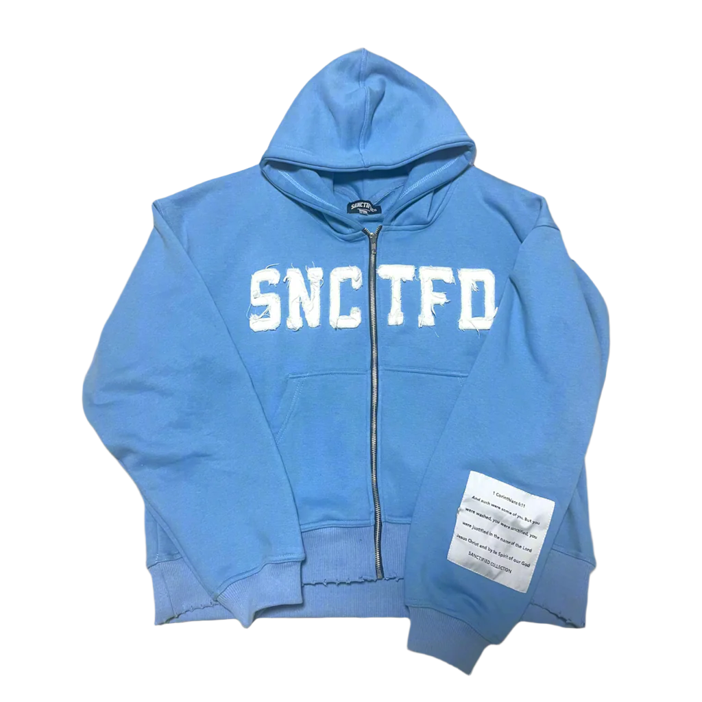 Oversized Sanctified Distressed Hoodie